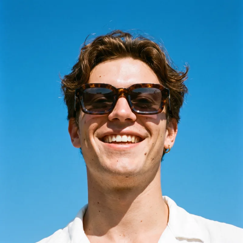 Open Sky: the same sunglasses, generated